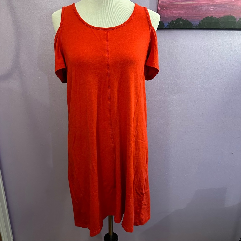 August Silk red dress